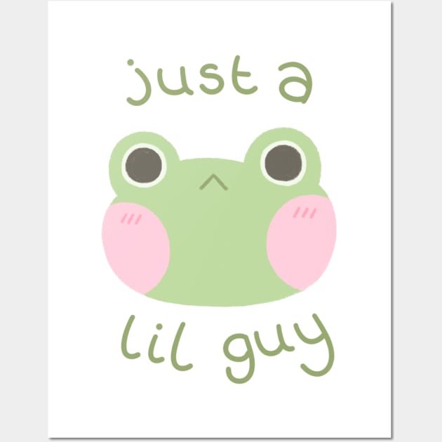 Just a Lil Guy Frog Wall Art by Niamh Smith Illustrations